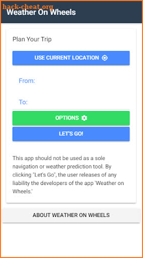 Weather On Wheels screenshot