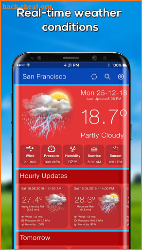 Weather Radar App 2019 Weather Forecast Radar Maps screenshot