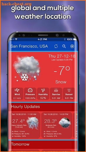 Weather Radar App 2019 Weather Forecast Radar Maps screenshot