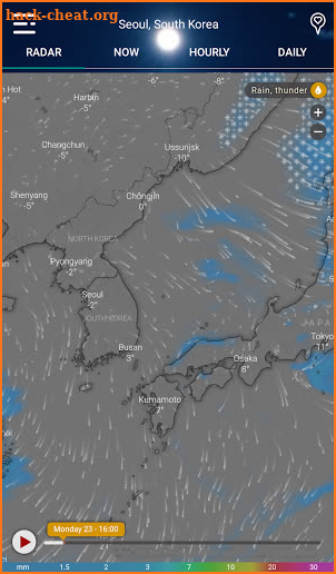 Weather radar PRO: Wind, Rain & Hurricane Tracker screenshot