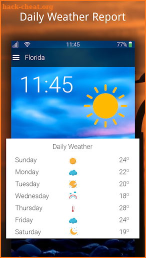 Weather Report & Widget screenshot