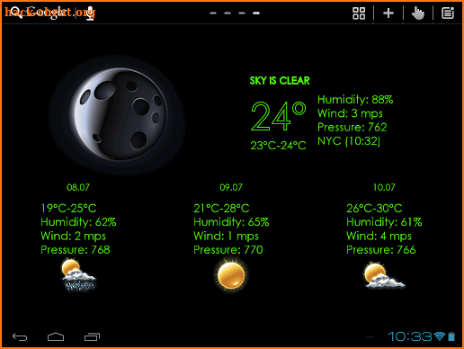 Weather Tab LWP screenshot