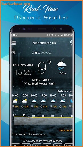 Weather Today App: Forecast, Radar, Clock & Widget screenshot