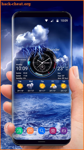 Weather Widget on Home Screen screenshot