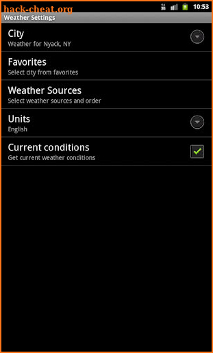 WeatherAlarm screenshot