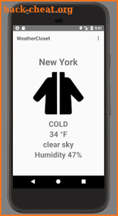 WeatherCloset screenshot
