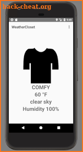 WeatherCloset screenshot