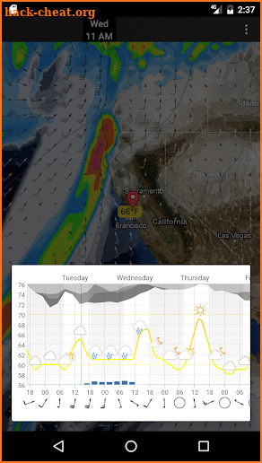 WeatherMap+ screenshot