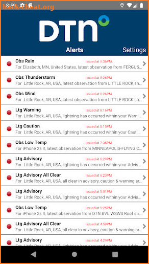 WeatherSentry® Classic screenshot