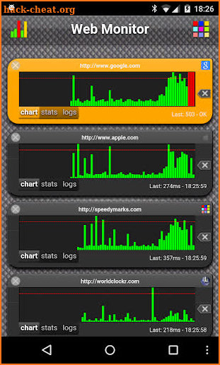 Web Monitor screenshot