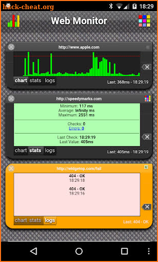 Web Monitor screenshot