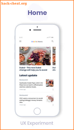 Webile News - React Native App screenshot