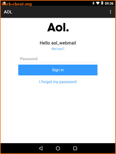 Webmail for AOL screenshot