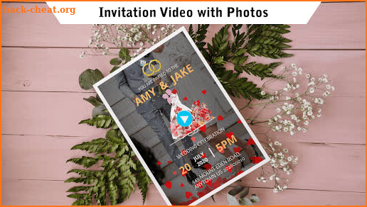 Wedding Card Design & Photo Video Maker With Music screenshot