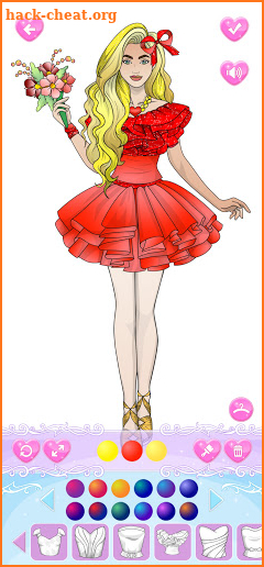 Wedding Coloring Dress Up - Games for Girls screenshot