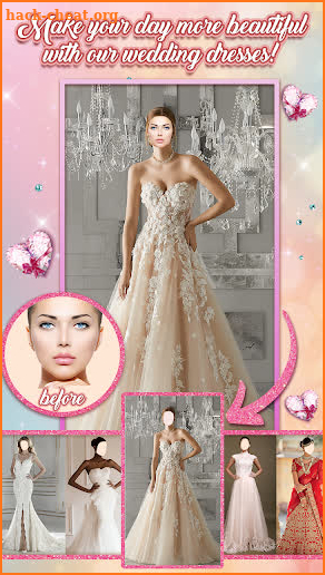 Wedding Dress Photo Montage screenshot