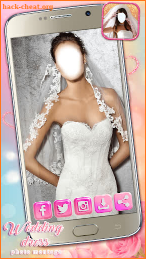 Wedding Dress Photo Montage screenshot