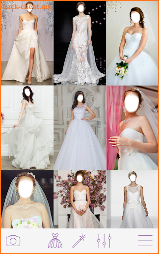 Wedding Dress Photo Montage screenshot