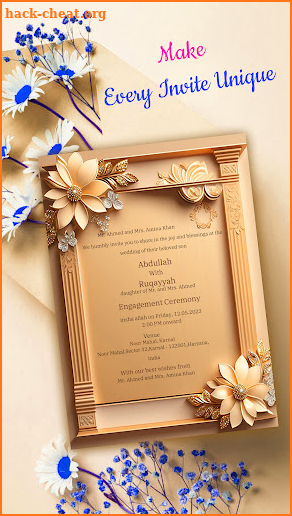 Wedding Invitation Maker screenshot