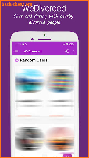 WeDivorced - Chat and dating with divorced people screenshot