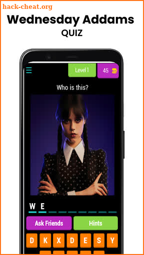 Wednesday Addams Quiz screenshot