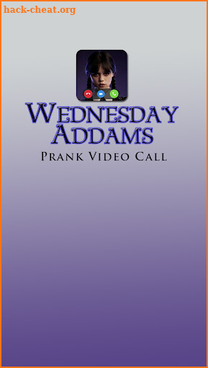 Wednesday Addams Video Call screenshot