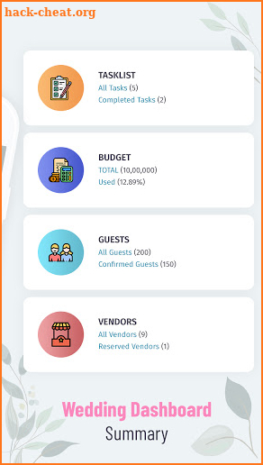 WedsDay - Wedding Planner & Organizer screenshot