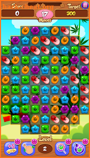 Weed Crush Match 3 Candy - ganja puzzle games screenshot