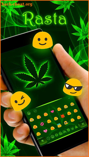 Weed Rasta Keyboard Theme screenshot