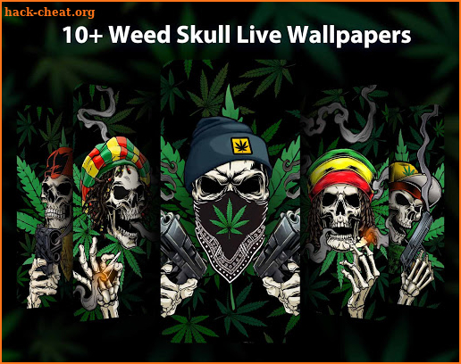 Weed Skull Live Wallpapers Themes screenshot