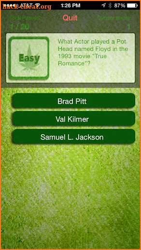 Weed Trivia Ultimate Edition screenshot