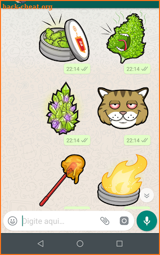 Weedy WhatsApp Stickers screenshot