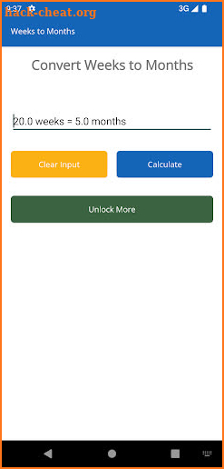Weeks to Months screenshot
