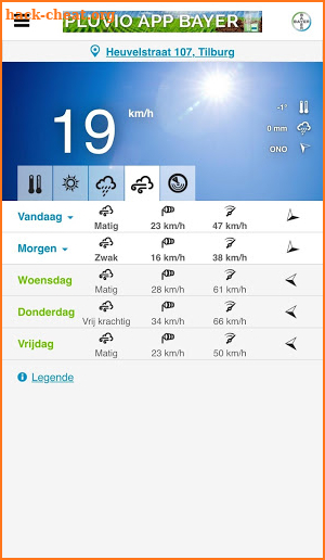 Weer Météo Bayer screenshot