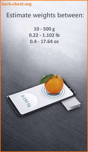 Weight Scale Estimator screenshot