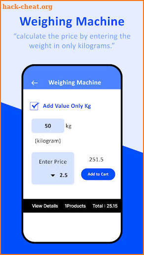 Weight Scale to Grams-Kg-lbs screenshot