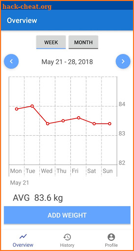 Weight Tracker screenshot