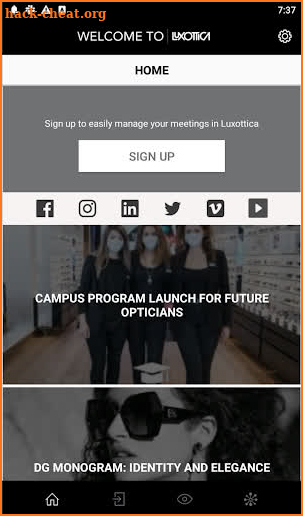 Welcome To Luxottica screenshot