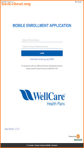 WellCare Enrollment Platform screenshot