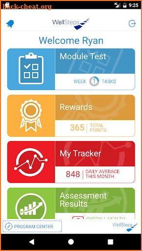 WellSteps screenshot