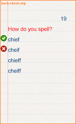 Wellwrite! 📖 Spelling test screenshot