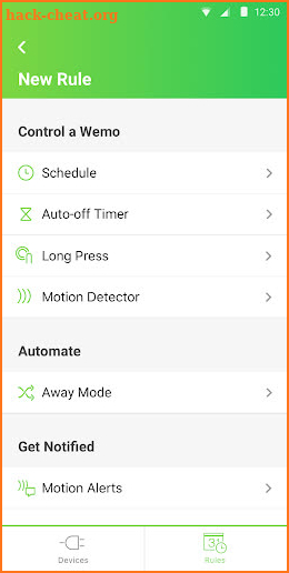 Wemo screenshot