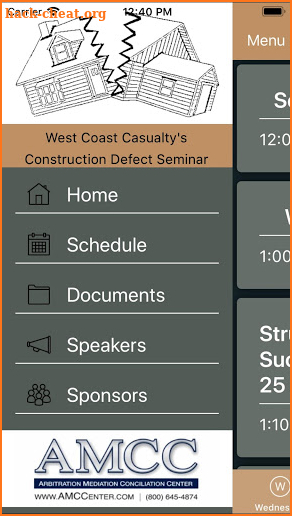 West Coast Casualty's Construction Defect Seminar screenshot