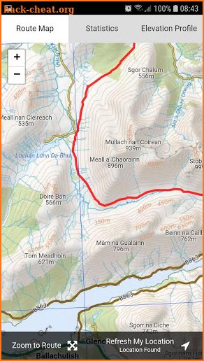 West Highland Way Offline Map screenshot