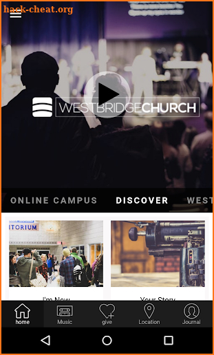 Westbridge Church screenshot