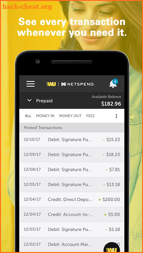 Western Union Netspend Prepaid screenshot