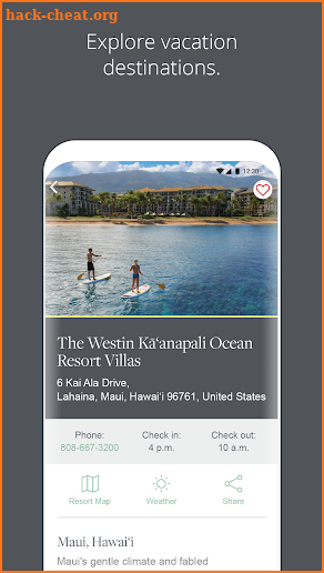 Westin® Vacation Club screenshot