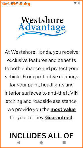 Westshore Advantage screenshot