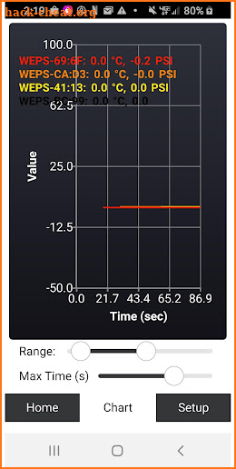 WEXS-10 Sensors screenshot