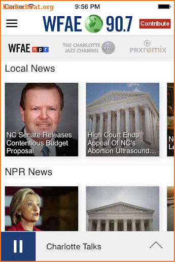 WFAE Public Radio App screenshot